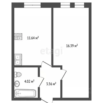 1-к кв. Ярославская область, Ярославль пос. Маяковского, ул. 9-я ...