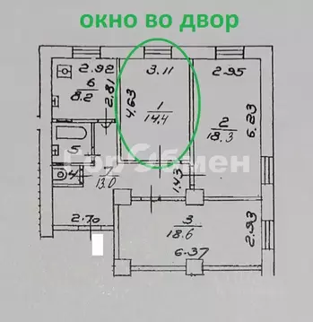 Комната Москва ул. Кржижановского, 4К2 (14.4 м)