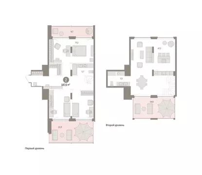 2-комнатная квартира: Тюмень, Причальная улица, 5 (187.75 м)