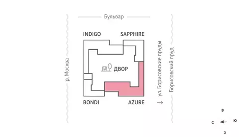 2-комнатная квартира: Москва, улица Борисовские Пруды, 1Ас12 (52.8 м)