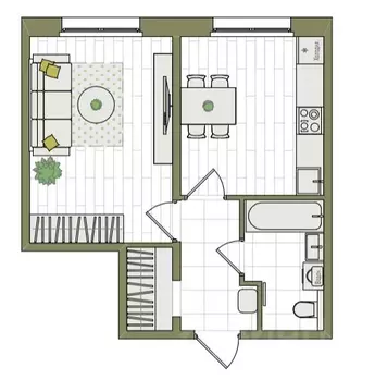 1-к кв. Кировская область, Киров ул. Чистопрудненская, 13А (35.7 м)
