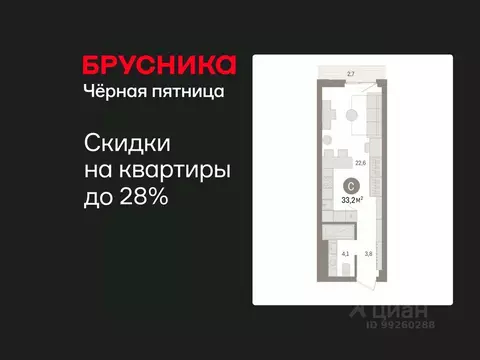 Студия Свердловская область, Екатеринбург Сортировочный жилрайон, ...