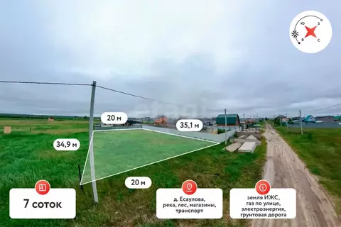 Участок в Тюменская область, Тюменский муниципальный округ, д. ...