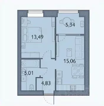 1-к кв. Брянская область, Брянский район, пос. Мичуринский, ...