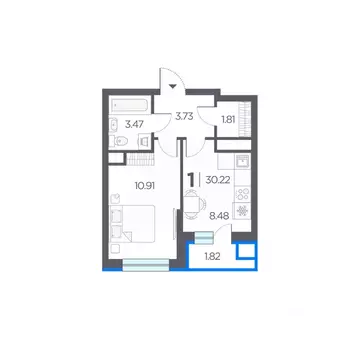 1-к кв. Рязанская область, Рязанский район, Дядьковское с/пос, с. ...