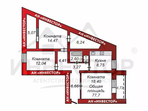 3-к кв. Челябинская область, Челябинск ул. Скульптора Головницкого, 14 ...