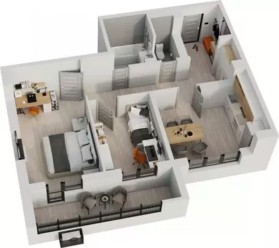 2-к кв. Татарстан, Альметьевск просп. Строителей, 70Б (63.3 м)