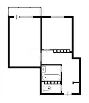 1-к кв. Ямало-Ненецкий АО, Салехард ул. Зои Космодемьянской, 59 (34.4 ...