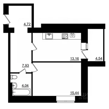 1-к кв. Костромская область, Кострома Малышково мкр,  (47.56 м)