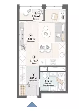 Студия Московская область, Пушкино Надсоновский туп. (30.65 м)