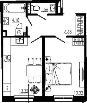 1-к кв. Ленинградская область, Тосненский район, Форносовское ...
