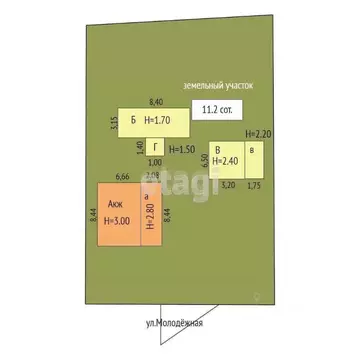 Дом в Крым, Сакский район, Митяевское с/пос, с. Долинка ул. Молодежная ...
