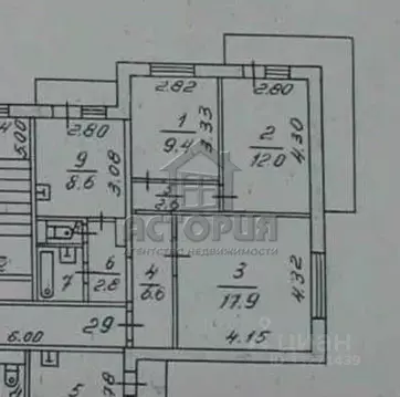 3-к кв. Красноярский край, Красноярск ул. Копылова, 76а (63.5 м)