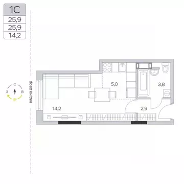 Студия Московская область, Мытищи городской округ, д. Пирогово ул. ...