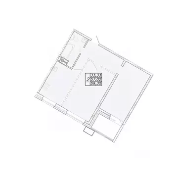 2-к кв. Приморский край, Владивосток ул. Североморская, 2 (57.3 м)