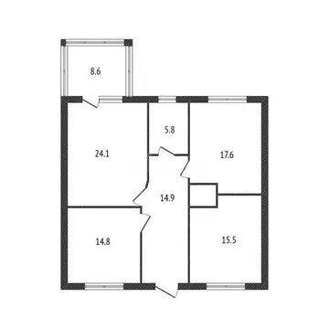 Дом в Пушкарное, Полковая улица (103 м)