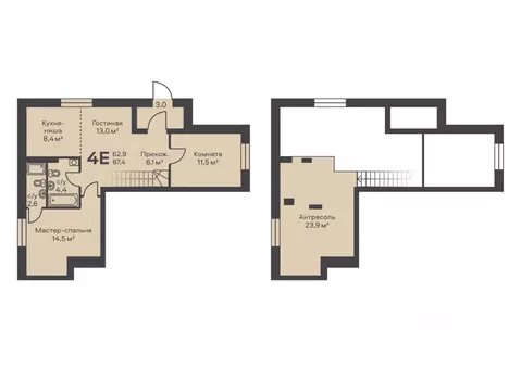 4-к кв. Пермский край, Пермь ул. Подводников (87.4 м)