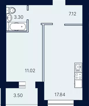 1-к кв. Саратовская область, Саратов ул. Имени Николая Егорова (42.78 ...