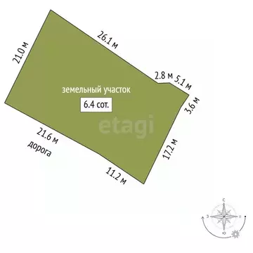 Участок в Санкт-Петербург Дружный-1 СНТ, 8-я линия, 27 (6.39 сот.)