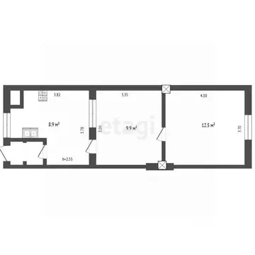 2-к кв. Владимирская область, Муром ул. Крылова, 33 (32.0 м)