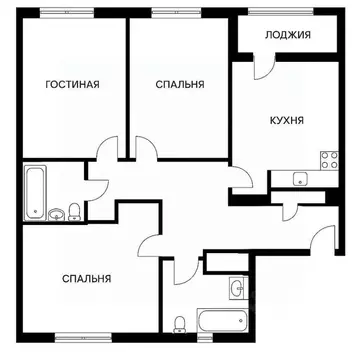 3-к кв. Курганская область, Курган ул. Бурова-Петрова, 1 (110.0 м)
