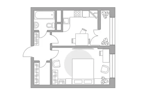 1-комнатная квартира: Балашиха, 39-й микрорайон, жилой комплекс Пехра, ...