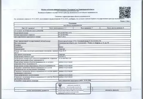 Свободной планировки кв. Ленинградская область, Тосно г. Тосненский ...
