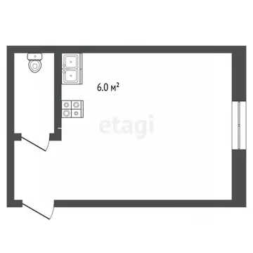 Студия Вологодская область, Вологда Топливный пер., 6А (18.0 м)