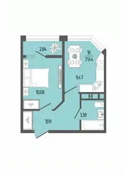 1-к кв. Адыгея, Тахтамукайский район, Старобжегокайское с/пос, Новая ...