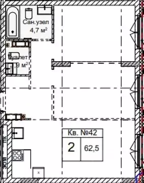 2-к кв. Нижегородская область, Нижний Новгород Огни Започаинья жилой ...