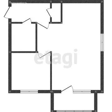 1-комнатная квартира: Комсомольск-на-Амуре, проспект Ленина, 58 (31.1 ...