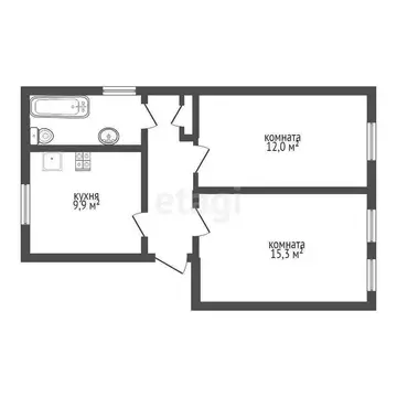 2-комнатная квартира: Челябинская область, Озерск, улица Блюхера, 16 ...