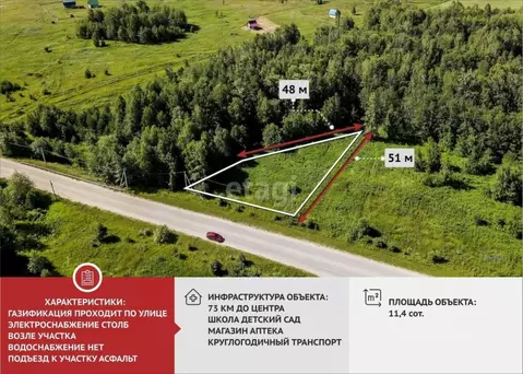 Участок в Тюменская область, Нижнетавдинский район, с. Андрюшино ул. ...