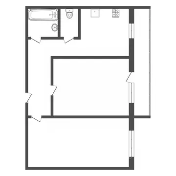 2-к кв. Тульская область, Тула ул. Генерала Горшкова, 3 (50.0 м)