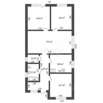 Дом в Ростовская область, Батайск ул. Некрасова (110 м)