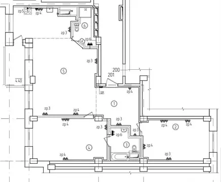 3-к кв. Санкт-Петербург просп. Королева, 61 (103.0 м)
