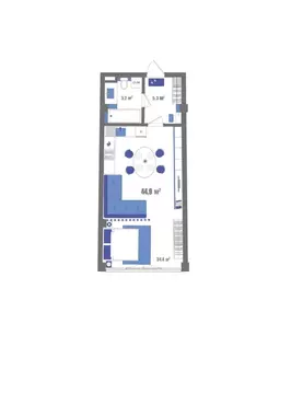 Студия Крым, Судак ул. Набережная, 75 (44.9 м)