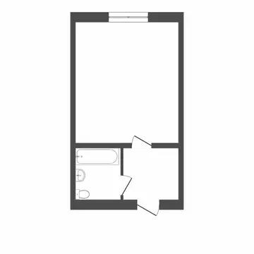 1-комнатная квартира: Тюмень, Олимпийская улица, 25 (30 м)