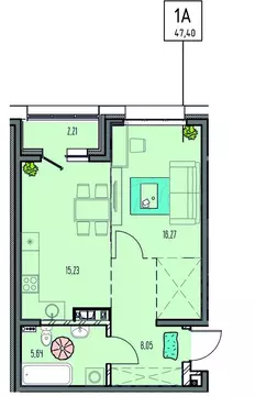 1-к кв. Иркутская область, Иркутск Правобережный округ, Лотос жилой ...