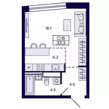 Студия Хабаровский край, Хабаровск ул. Карла Маркса (33.28 м)