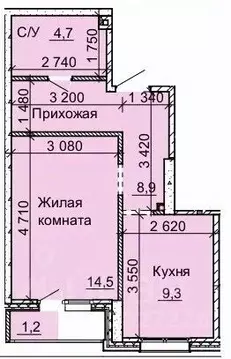 1-к кв. Новосибирская область, Новосибирск Юбилейный мкр,  (38.4 м)