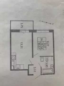 1-к кв. Ленинградская область, Мурино Всеволожский район, просп. ...
