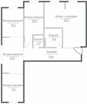 4-к кв. Самарская область, Тольятти ул. Фрунзе, 2В (138.0 м)