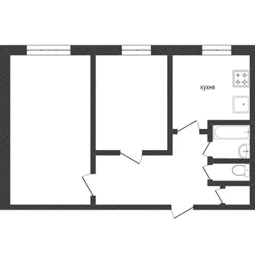 2-комнатная квартира: Златоуст, улица Шишкина, 17 (41.5 м)