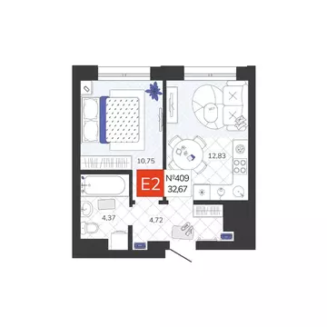 1-к кв. Тульская область, Тула Мясново мкр, Желания жилой комплекс ...