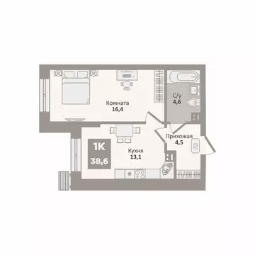 1-к кв. Курганская область, Курган Заозерный жилрайон, 12-й мкр, 2 ...