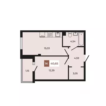 1-к кв. Ростовская область, Аксайский район, Щепкинское с/пос, пос. ...