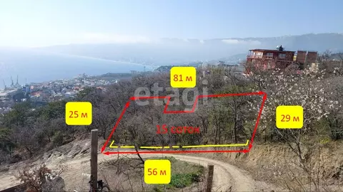 Участок в Крым, Ялта муниципальный округ, Восход пгт ул. Авроры (15.0 ...