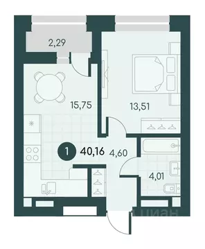 1-к кв. Курганская область, Курган Малиновые высоты жилой комплекс ...