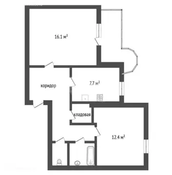 2-комнатная квартира: Воронеж, Баррикадная улица, 7А (54 м)